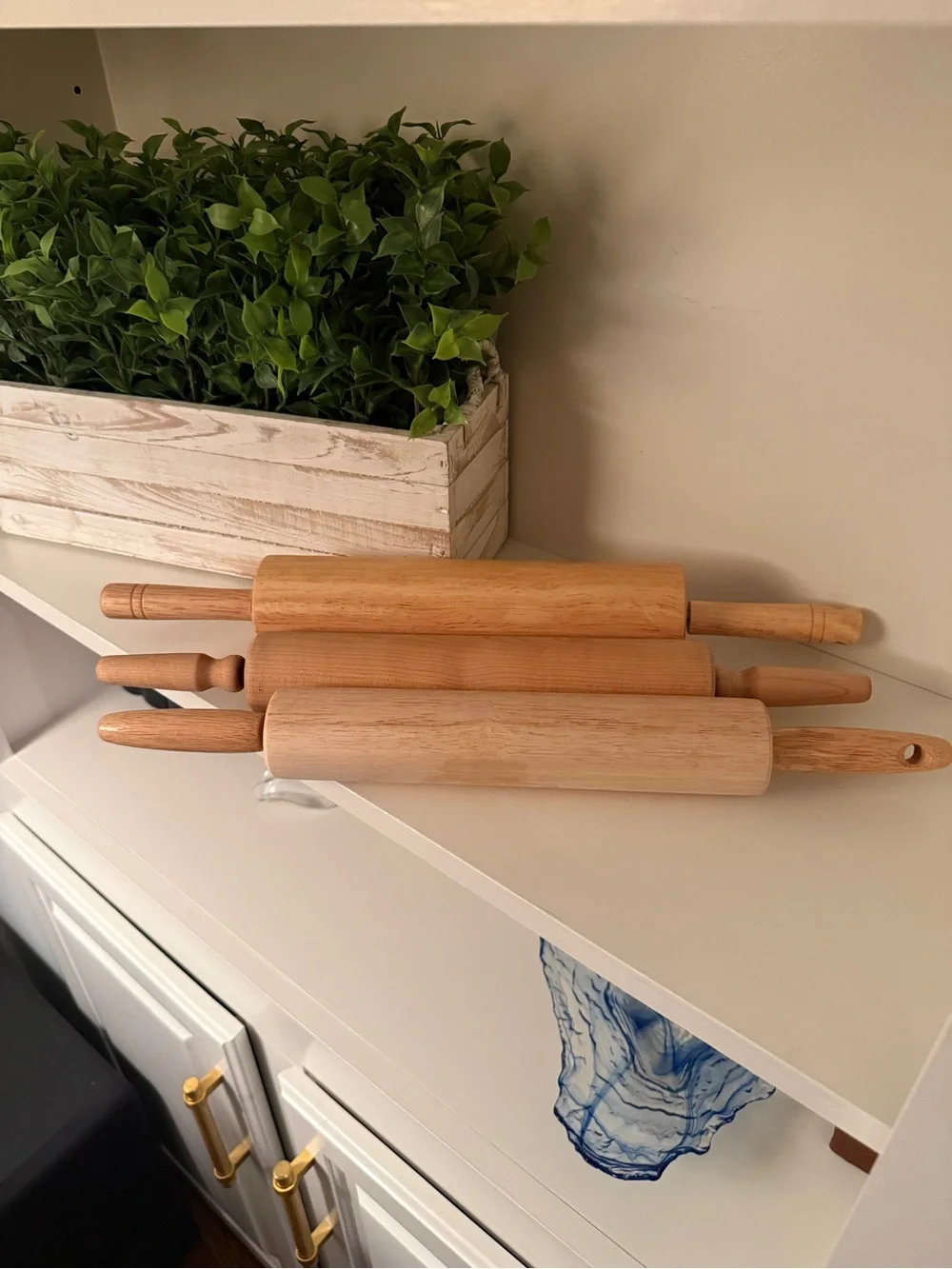 Wooden Rolling Pins Lot of 3 Farmhouse Primitive Rustic Vintage